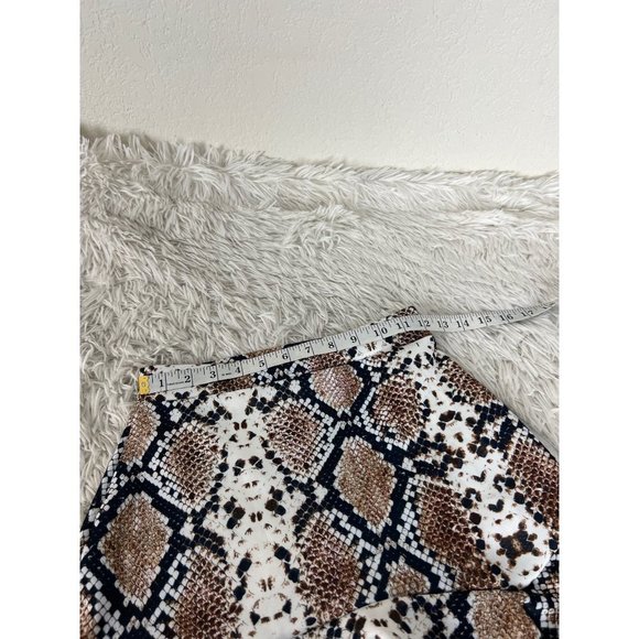 NWT NASTY GAL Snake skin Skirt  Size 4 - Picture 4 of 5